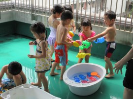 水遊びがはじまりました!